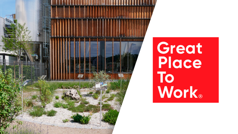 Bild der Brauerei mit dem Great Place to Work Logo